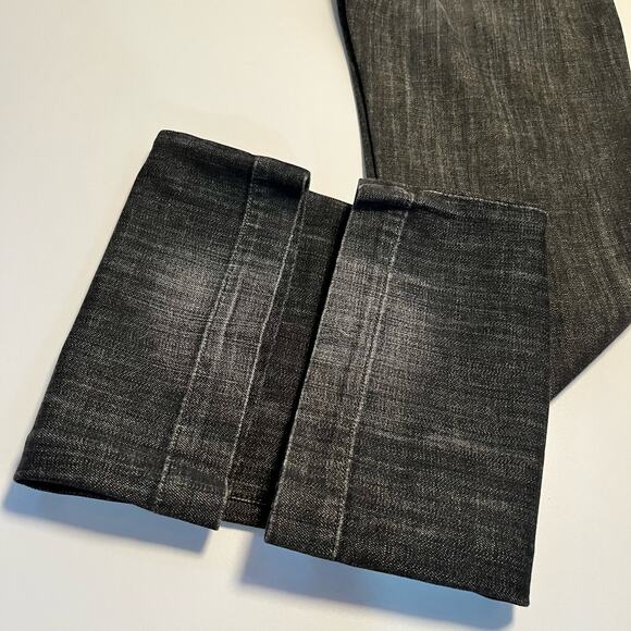 7FAM Dojo Jeans Size 28 Black Flare Diamond Rhinestone - Picture 7 of 16